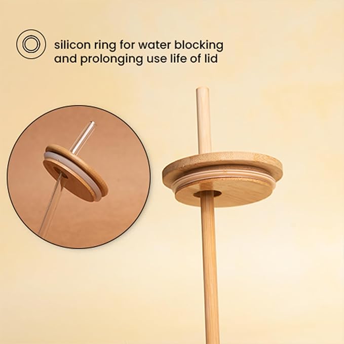 Glass Sipper Tumbler with Lid Straw Rubber Sleeve for Hot/Cold Tea Coffee Juice Glass Tumbler(300 ml_Pink) - Image 4