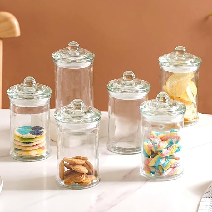Glass jars with lid-6
