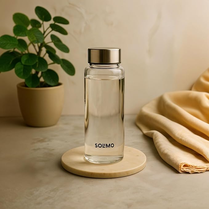 Small glass water bottle-1