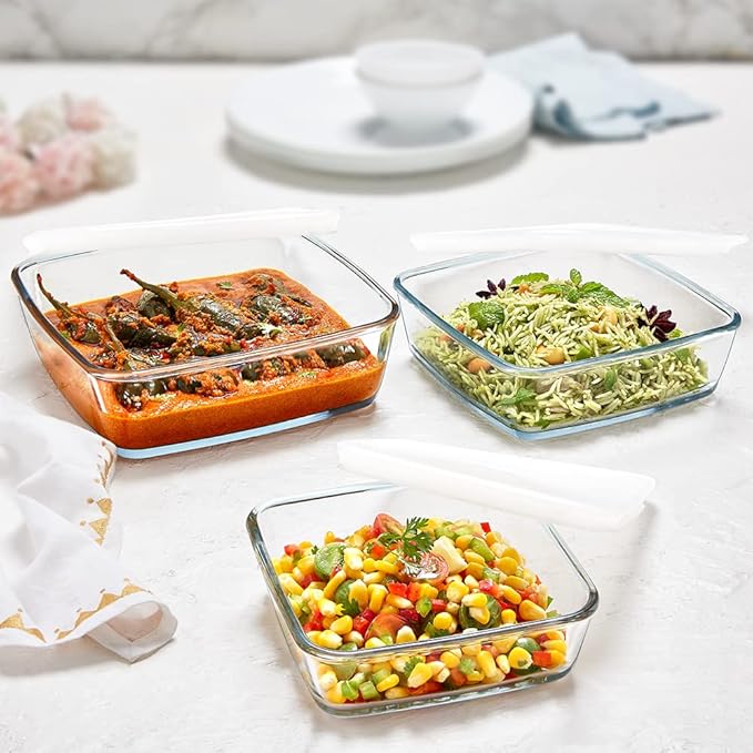 Serving Dishes with Lids (set of 3)