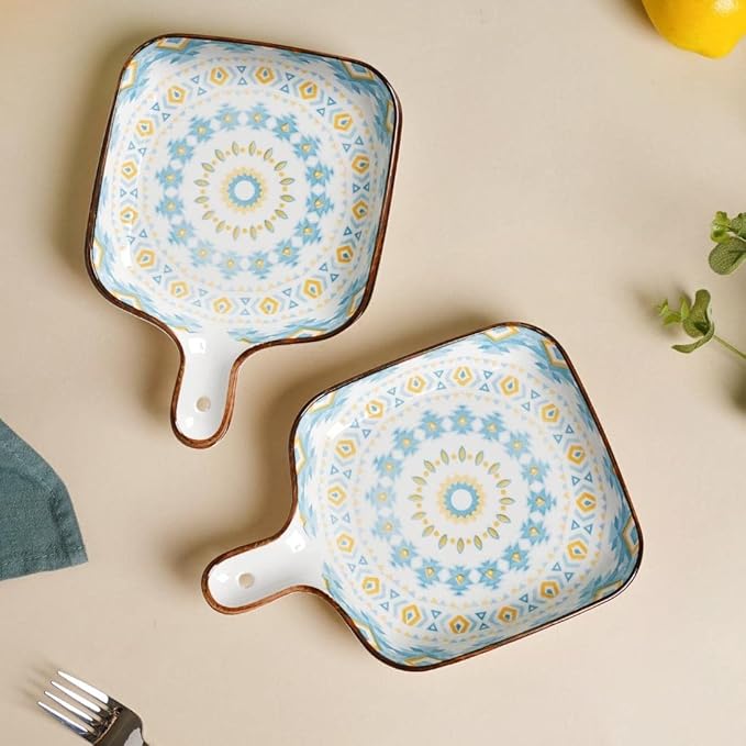 Snack serving plates